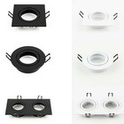 Spot de plafond encastrable AKTYN simple/double blanc/noir carré/rond EDO