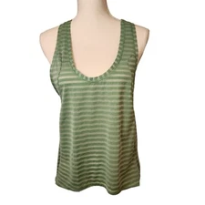 Zyia Active Forest Nimbus Split Back Tank Women’s Size Large Nwt Green Athletic