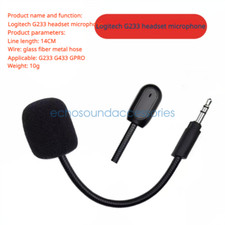 Replacement Microphone for Logitech G233 G433 GRPO Headphone