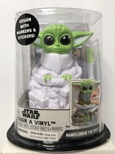 Star Wars Mandalorian Baby Yoda The Child Design A Vinyl w/ Markers  Stickers 