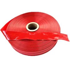 5 Meters Food Grade Red Plastic Sausage Casings Shell Width 48-50mm Inedible
