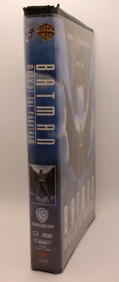 Batman Mask of the Phantasm VHS 1994 Kevin Conroy Mark Hamill Black Clamshell - Image 4 of 4