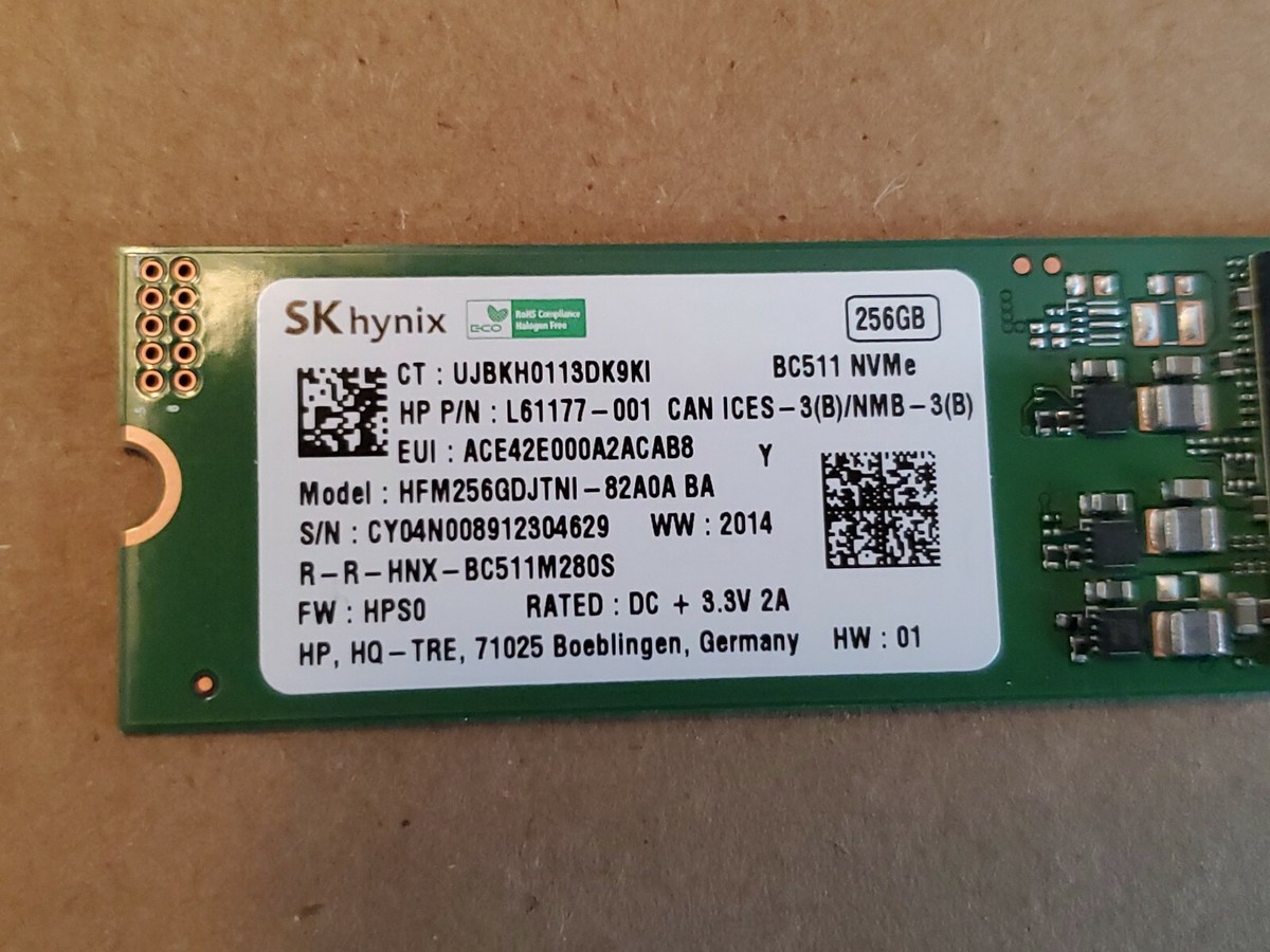 L85354-005 L61177-001 GENUINE HP SSD DRIVE 256GB 14M-DW 14M
