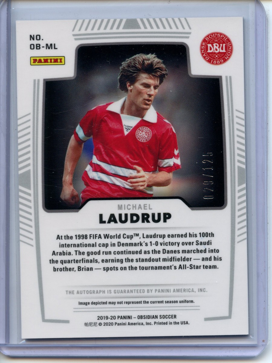 2019-20 Panini Obsidian AUTOGRAPH Michael Laudrup - Denmark