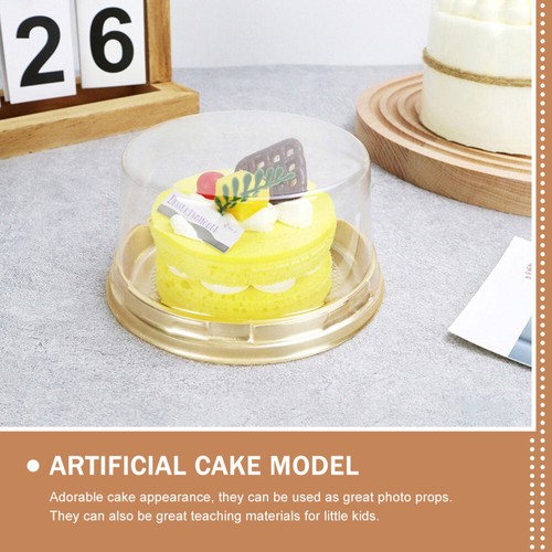 2pcs Dekorative Tragbare Simulierte Kuchen Prop Kuchen Requisiten - Zdjęcie 4 z 12