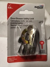 National Hardware Cabinet/Drawer Lock Chrome Metallic Steel 1/4" N185-272