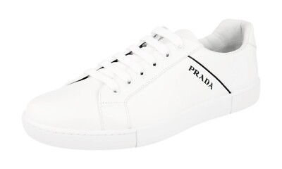 Prada Leather Sneaker Classic - Model 4E3340 - White - NEW