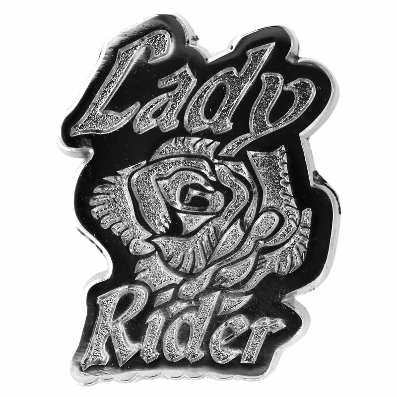 Pin Lapel, Hat, Vest, Jacket, Lady Rider Lady Biker (Premium Quality Metal Pin)