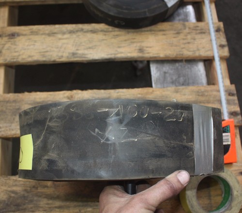 Heavy duty rubber strip skirting pad block mats 20mm thick x 100mm x approx. 2m - Foto 2 di 5