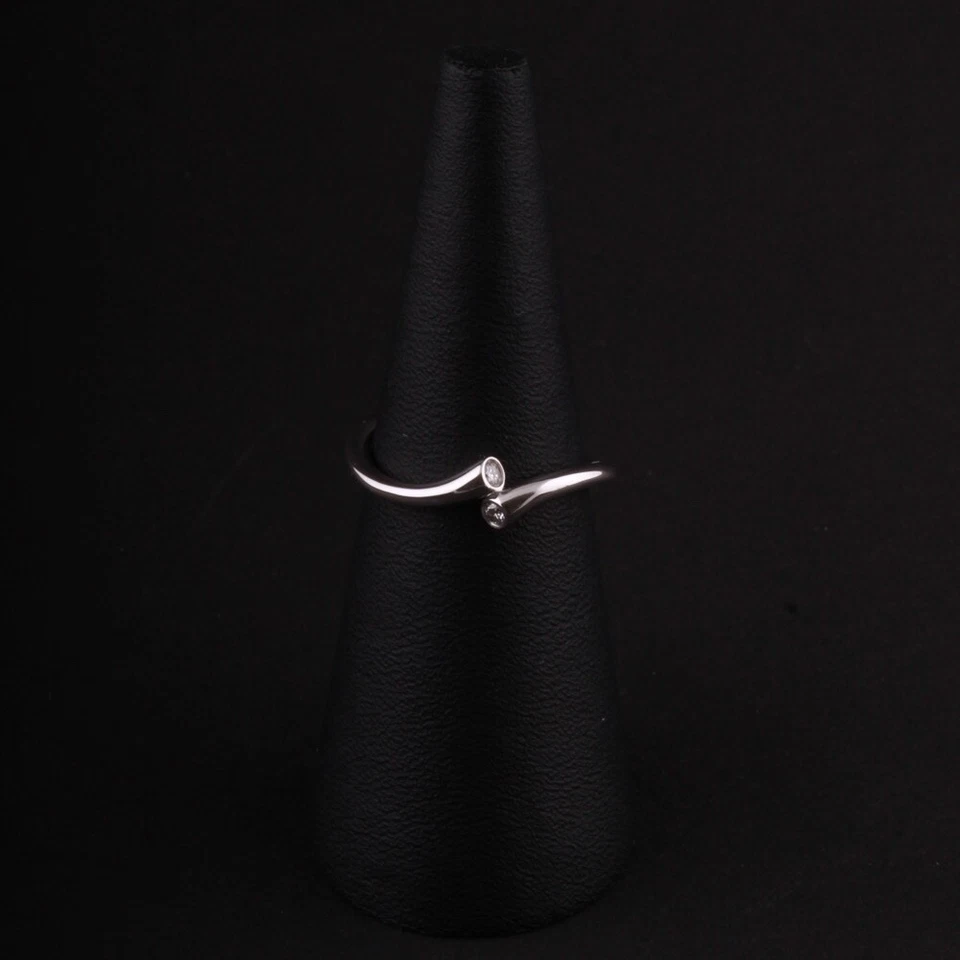 Anillo de oro Georg Jensen # 1560 WG. Magia con diamantes. 18 quilates. R. Overgaard. NUEVO Foto 3 de 4