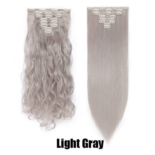 8 Pieces Clip In Hair Extensions Real Thick Full Head Hair 100% Natural as Human - Picture 37 of 60
