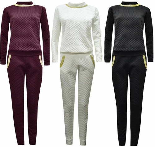 Ladies Quilted Tracksuit Lounge wear 