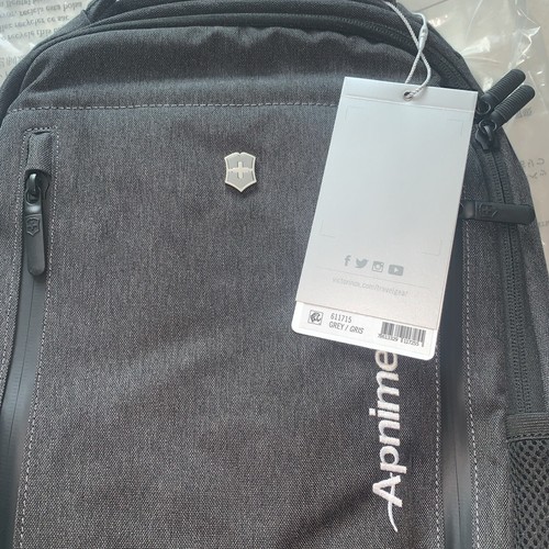 Victorinox Swiss Army Backpack 611715 grey New With Tags Embroidered:“apnimed” - Picture 4 of 5