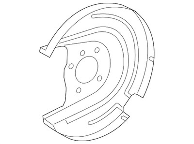 Genuine VW 17-24 Taos Golf Alltrack Golf SportWagen Splash Shield 5Q0-615-611-R