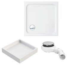 Ideal Standard Plus2 Duschwanne 80x80x3,5cm Acryl K292801 inkl. Träger u. Ablauf