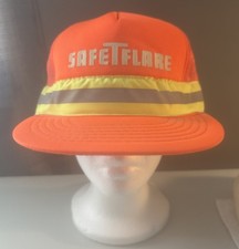 NEW High Visibility Safety Cap Orange Yellow Reflective Construction Trucker Hat