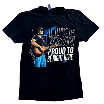 Luke Bryan Proud To Be Right Here Tour 2021 T-Shirt Mens Small Black
