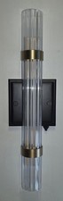 Gustafson GSD5720 12V RV Sidewall Light Matte Black / Champagne LED