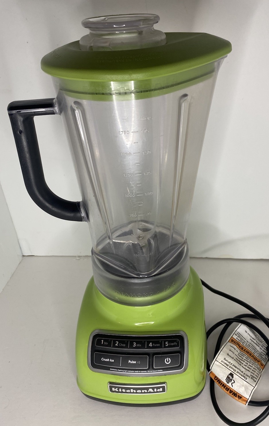 LIME GREEN KitchenAid Blender Mixer 5 Speed Diamond Heavy Du