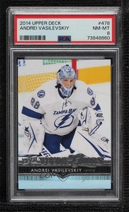 2014-15 Upper Deck Young Guns Andrei Vasilevskiy #478 PSA 8 Rookie RC