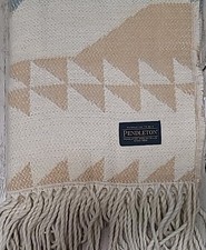 Pendleton Fossil Spring Cotton Throw Blanket Geometric Design 50"x70 Multicolor