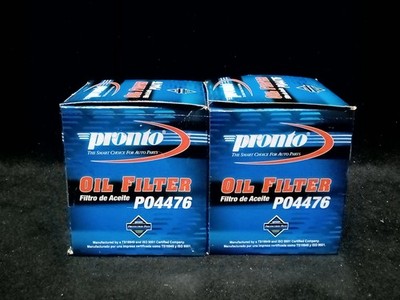 Pronto Engine Oil Filter (PO4476) Spin-On, Cellulose, 3/4-16'', 400 PSI - 2 Pack