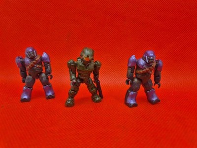 MEGA BLOKS HALO MASTER CHIEF FIGUR, Mega Construx. Beschädigtes handgemischtes Konvolut 