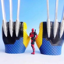 1:1 Scale Wolverine Claw Glove Wearable Cosplay Halloween Costume Prop NEW