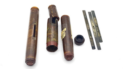 VINTAGE WATERMAN PATRICIAN FÜLLFEDERHALTER TEILE IN ONYX HERGESTELLT IN DEN VEREINIGTEN STAATEN