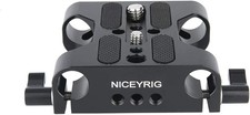 Multipurpose Base Plate with 15mm Rod Rail Clamp for DSLR Rig System - 226