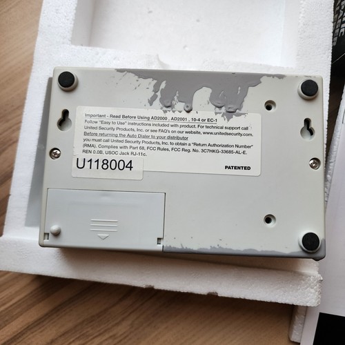 USP AD-2001 Automatic Voice Pager Dialer Security Alarm System United Products - Imagen 7 de 13