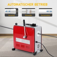 850W 450U/min Elektrische Rohrreinigungsmaschine für Ø20-200mm Rohrleitungen