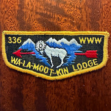 Order of the Arrow Wa-La-Moot-kin Lodge 336 WWW Flap Patch Boy Scouts S-1