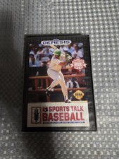 SPORTS TALK BASEBALL SEGA GENESIS GAME CARTRIDGE  NO MANUAL & BOX  