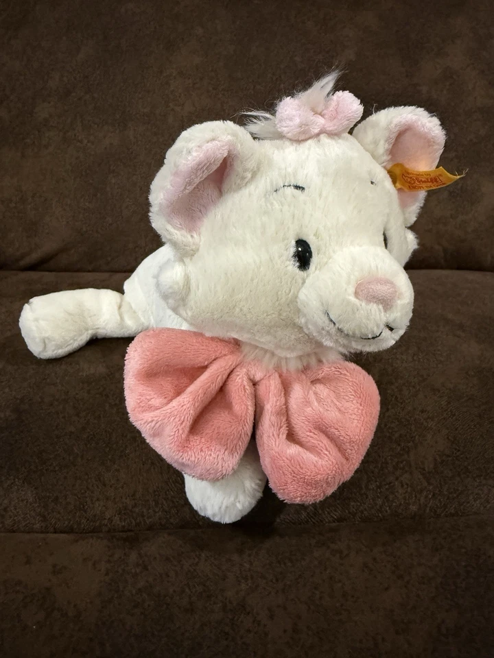 Peluche Marie Steiff Disney Original Retirado 35 cm 14” Aristocats Cat ¡Hermoso! Foto 2 de 4