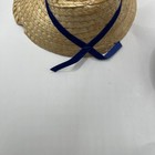 VINTAGE DOLL LOT Black Shoe Box & Straw Bonnet Hat — photo 3