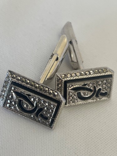 Vintage Kimler & Daniels STERLING Manschettenknöpfe - signiert Designer - Shriners? - Bild 8 von 8