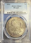 New Listing1921 Morgan Silver $1 PCGS MS65 Beautiful Balanced Toning Flawless Reverse