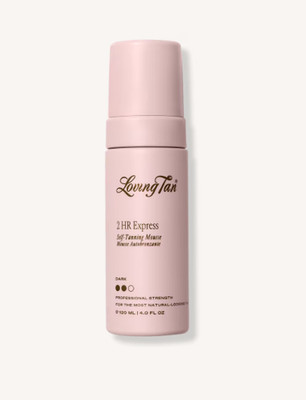 LOVING TAN 2 HR Express Self-Tanning Mousse Dark ~ LONG LASTING Streak-Free NEW