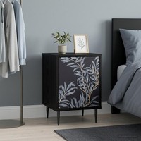 Nachttisch Dokkum Schwarz Eichen-Optik 36 X 33 X 51 Cm