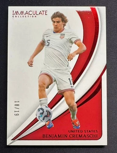 Benjamin Cremaschi 2024-25 Panini Immaculate Collection Red 18/19 #131
