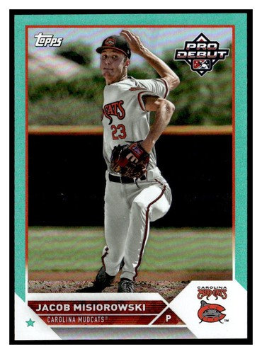 2023 Topps Pro Debut Aqua Foil #PD72 Jacob Misiorowski /75