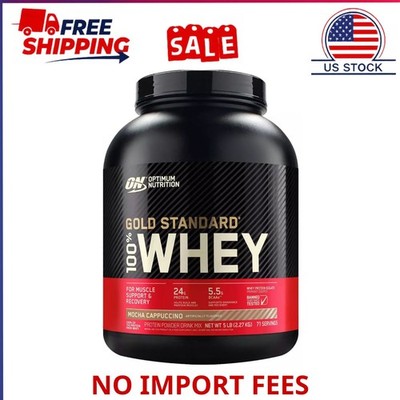 Optimum Nutrition Gold Standard Whey 5lb Protein Powder, US Stock, FREE SHIPPING