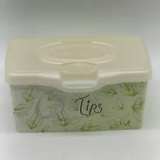 Huggies Baby Wipes Hard Plastic Case Box Green Leaves Writing on Box Made in USA
