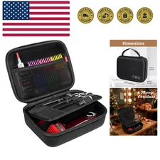 Hard Travel Case for Hair Clippers, Hair Cutting Barber Supplies Holder, Trim...