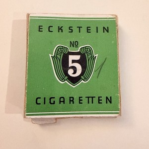 Rare 1930s Original Eckstein No.5 Pack w/Reich Tax Seal Eckstein-Empty