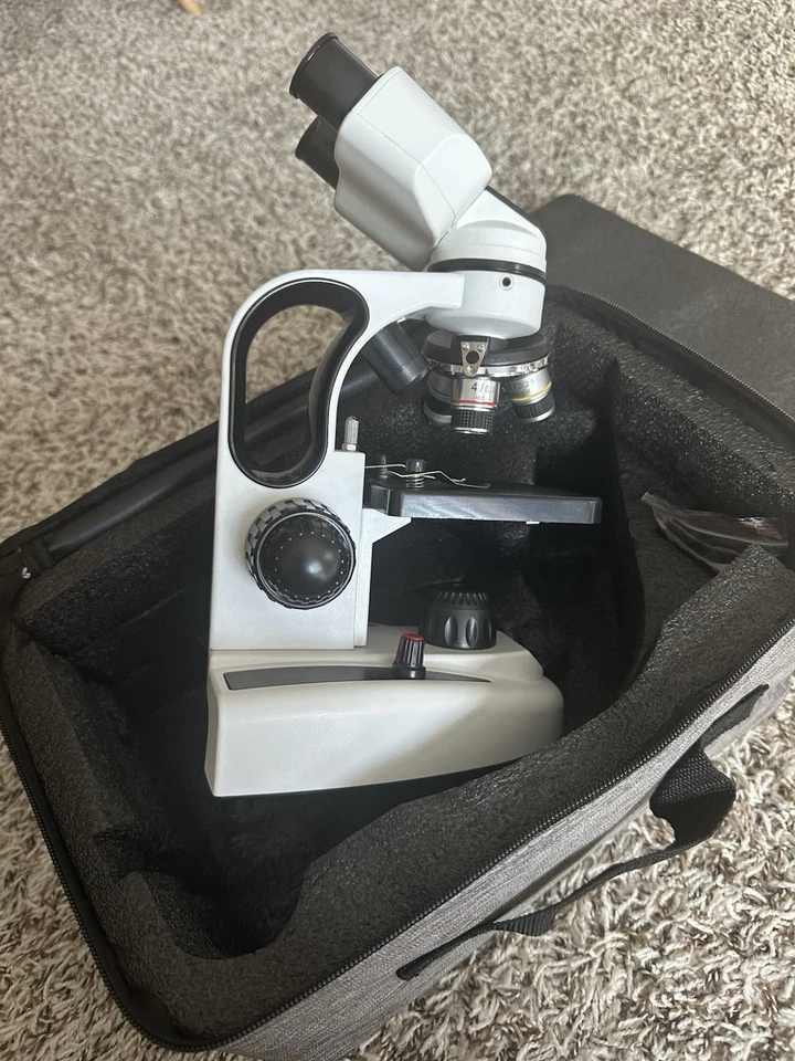 AmScope M162C-2L-PB10 40x-1000x Dual Light Glass Monocular Student Microscope - Image 4 of 4