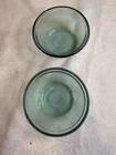 Anchor Hocking Vintage GREEN 6 oz Custard Cups 1034 Set of Two