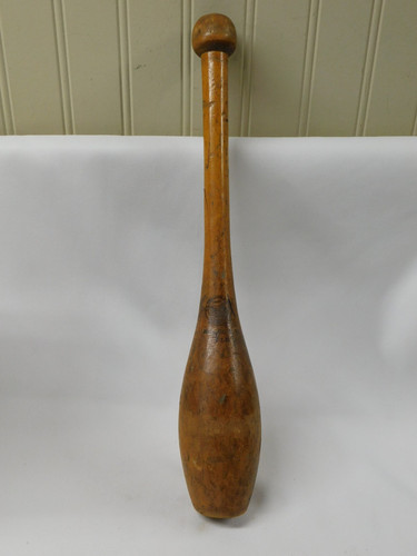 Single Vintage SPALDING Model ES 3/4lb  Wooden JUGGLING PIN Excercise Club 15"