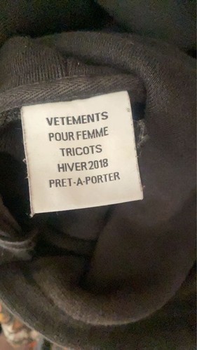 VETEMENTS Black Hot Sauce Longsleeve T-Shirt / Sweatshirt Gr. L Unisex - Bild 4 von 5